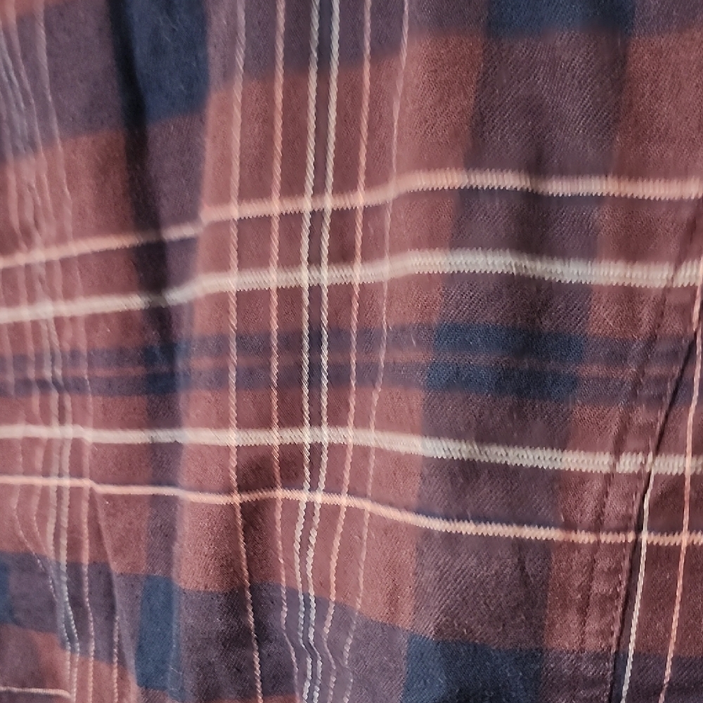 Carhartt Red and Blue Flannel Button Down Shirt - Picture 5 of 6